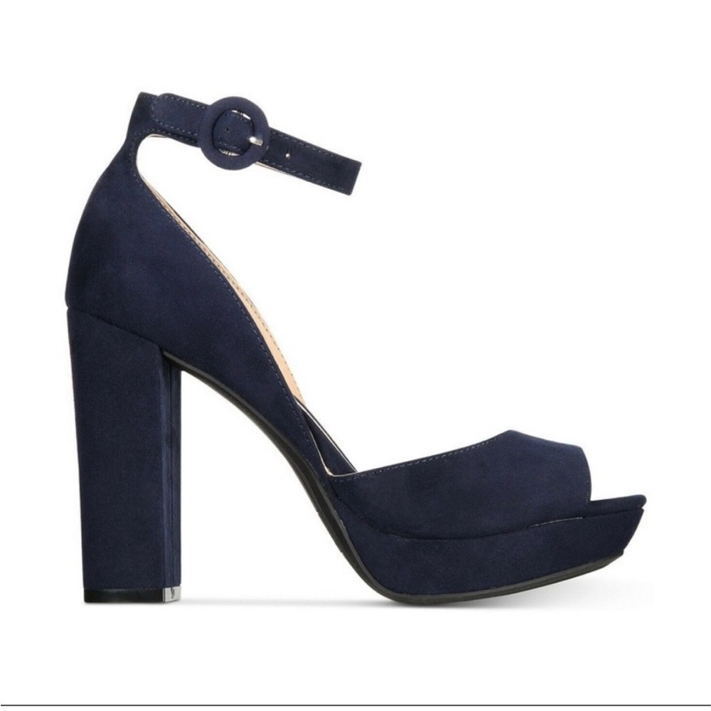 (EUC) American Rag Reeta Block-Heel Platform Sandals, Navy, Women’s Size 10